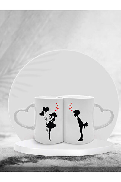 imo mug عزيزي كوب بورسلين مطبوع مخصص مكون من قطعتين