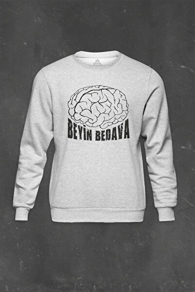 so cool Siva majica s kratkim rukavima "I Threw the Brain Free to Memory" ško...