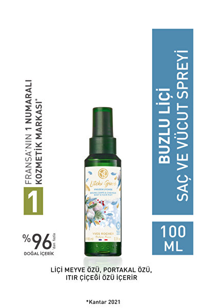 Yves Rocher Saç ve Vücut Spreyi - Buzlu Liçi - 100ml-98593