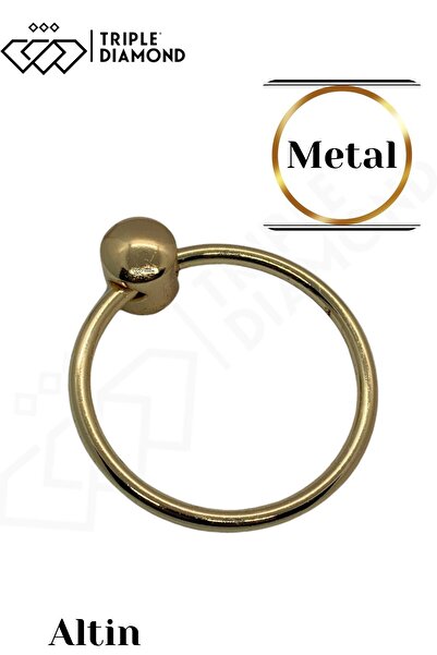 Triple Diamond Altın Tekli Halka Kulp Düğme Dolap Çekmece Sarkaç Kulpları Mut...