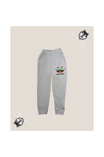 MarkaTurko TOCA BOCA εμπριμέ unisex Προσαρμοσμένο Σχέδιο Βαμβακερή γκρι παιδική φόρμα 706-49G