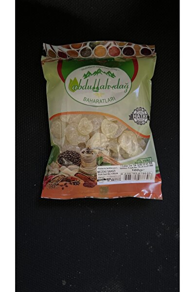 Hacıoğlu baharat Hatay Yöresel Damla Sakızı Mezeki Sakızı Iri Boy 100 gr Paket