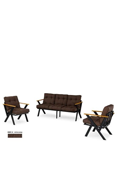 MOBİMİX Zeta 3 1 1 BalkonTakımı,Bahçe Mobilyası,ÇaySeti,Kafe Oturma Grubu, Te...