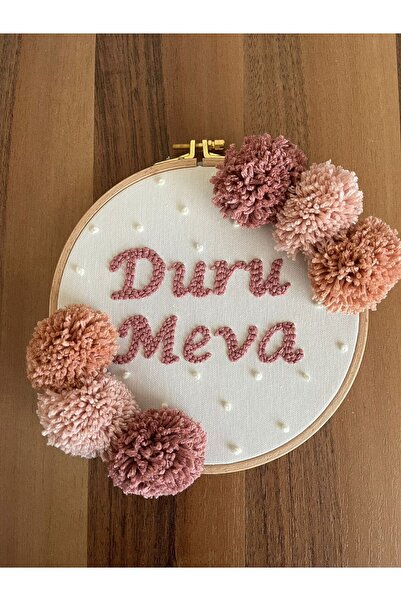 punch passion Bebek Kapı Süsü, Hastane Kapı Süsü, 27cm, Punch Nakışlı, Isimli...