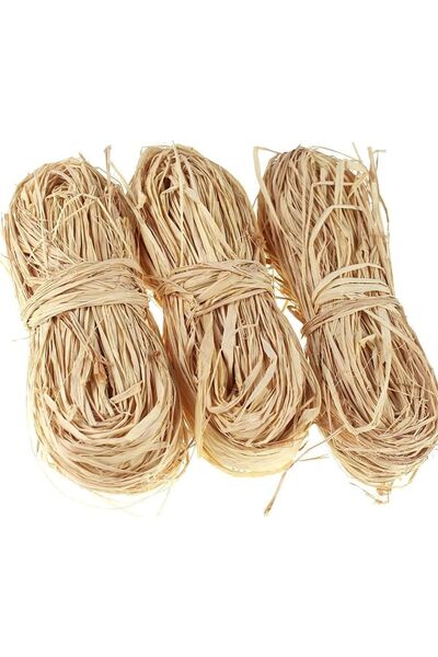 TATLI GÜNLER Doğal Rafya Muz Saman Lifi Ip Süsleme Ipi Naturel Iplik SÜSLEME ...
