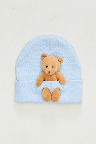 Fulla Moda Teddy Bear Knitted Beret