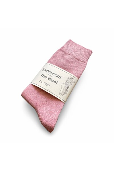 Endemique Studio Endémique Studio The Wool Plain Pink-Kadın Çorap
