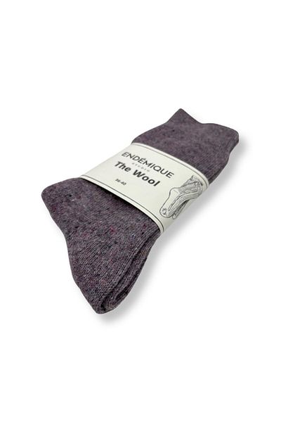 Endemique Studio Endémique Studio The Wool Plain Heather-Women's Socks