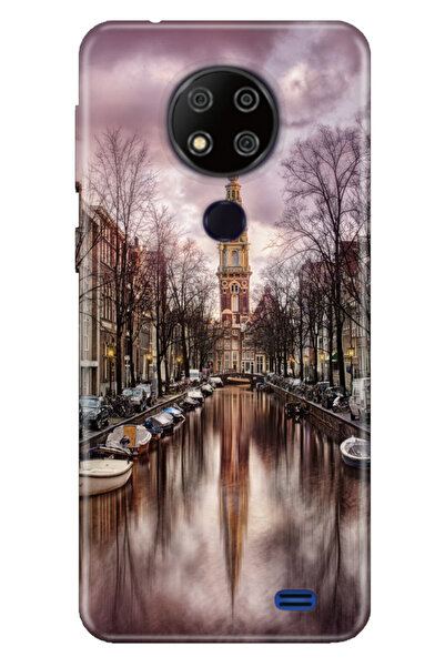 Reeder P13 Blue Max 2020 6.49" Uyumlu Kılıf Desenli Baskılı Silikon Amsterdam