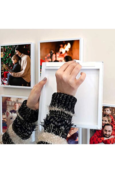 Genel Markalar Yapışkanlı Sök Tak Klasik Kare Çerçeveler - 3'lü Paket