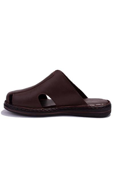 Hammer Jack 578165 Mildura Orthopedic Closed Toe Brown Men's Leather Slippers