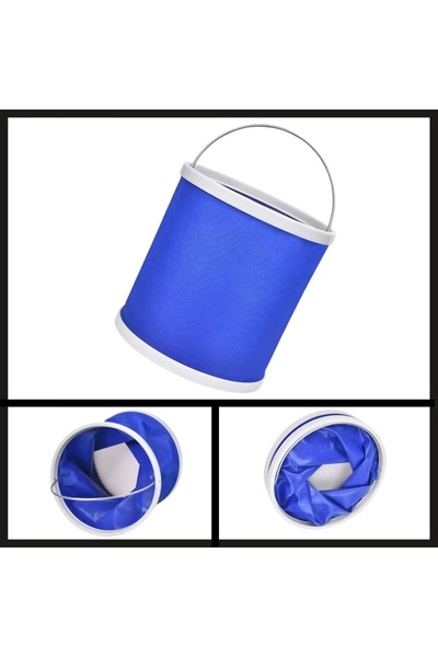 Uygunayakala Uyguna-Yakala 9 Lt Mavi Protackle Katlanabilir Balıkçı Kovası-MA...