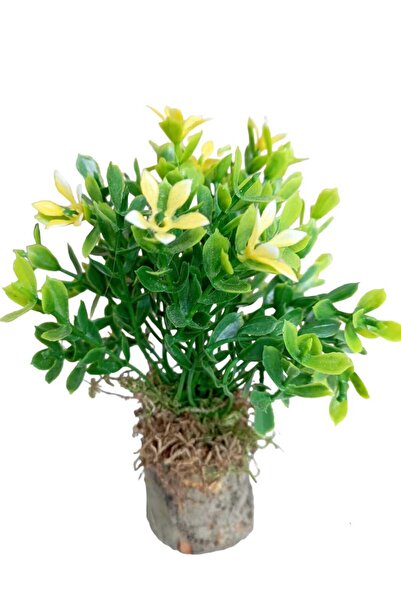 Cennet Home Natural Looking Artificial Flower with Flower Basil Coffee Side P...