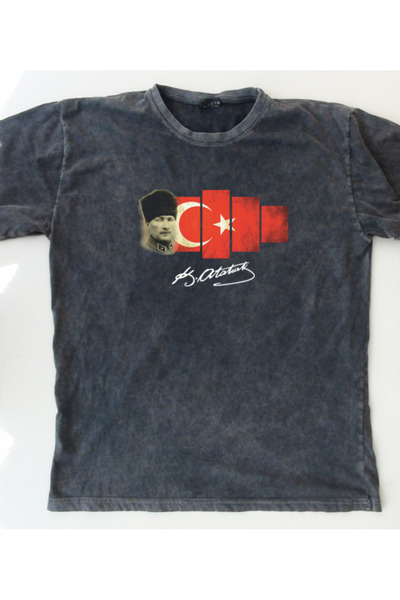mAddog Atatürk Bayrak/vatan Tshirt /arkası Imzalı (relax Fit) / 9xl / 8xl / 7...