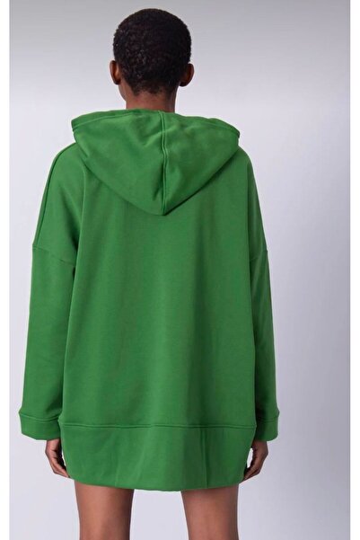 PLA STORE Yeşil Sweat Elbise