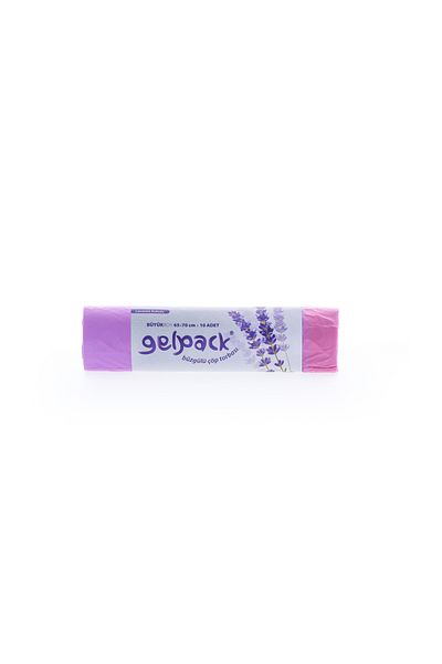 GELPACK كيس قمامة كبير برباط معطر باللافندر مقاس 65x70 سم