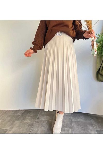 ykc fashıon Pleated Skirt
