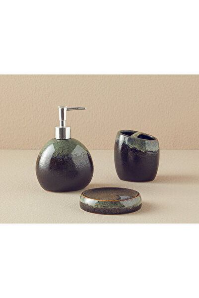 English Home Set de baie Nora Ceramic din 3 piese, gri