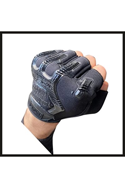 Uygunayakala Uyguna-Yakala Siyah 1107 Mechanix Parmaksız Eldiven-ELD.030
