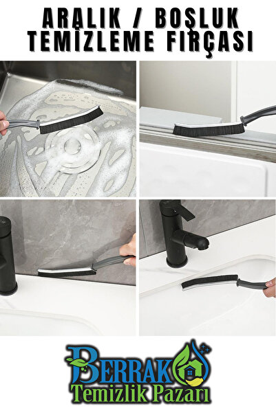 Berrak Temizlik Pazarı (3 قطع) فرشاة تنظيف ذات تفاصيل دقيقة - مناسبة للحمام و...