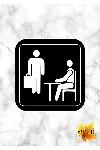 Eylül Design The Office Printed Special Design Printed MDF A Quality Square C...