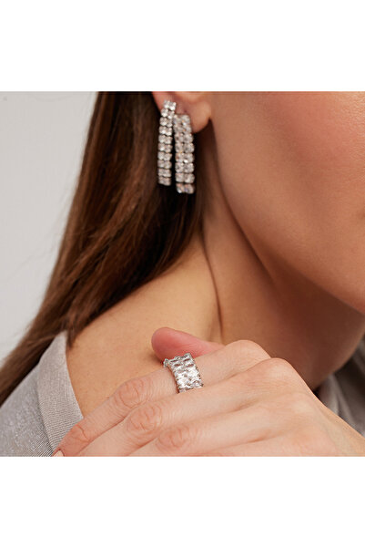 Merano Design 4mm Çift Sıra Küpe