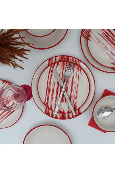 Arna Porselen Carmen 16 Parça 4 Kişilik Yemek Takımı Desenli