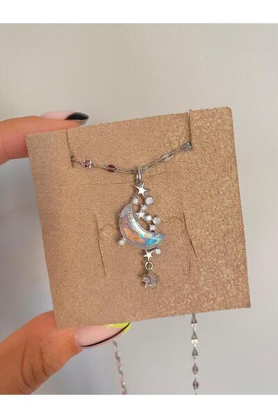 h&b design jewel Çelik Falling Star Kolye