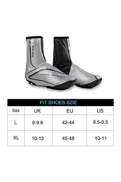 Bike And Art Forte Gt Waterproof Cycling Shoe Cover Full Reflective
