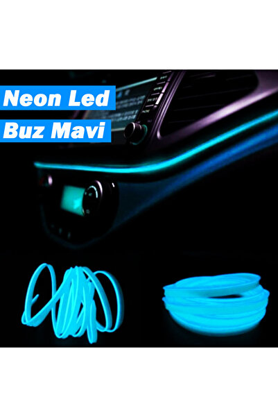 Genel Markalar Tiger Marketing Buz Mavi Neon Torpido Ledi Çakmaklık Soketli A...