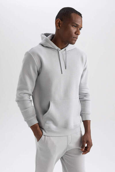 DeFacto Men's Sweatshirt Gray X8283Az/Gr91
