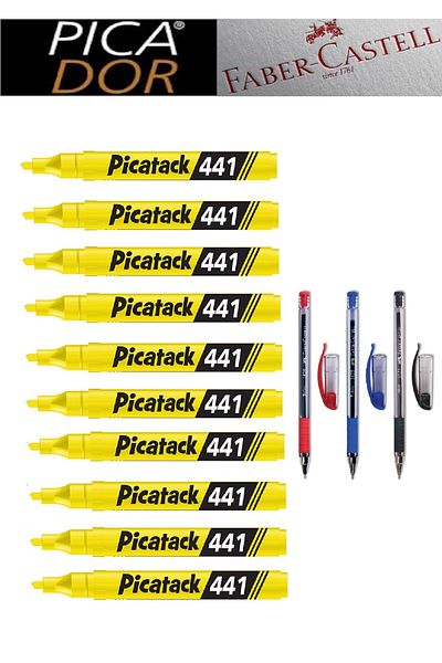 Picador Picatack 441 Highlighter Mixed Office Set 4