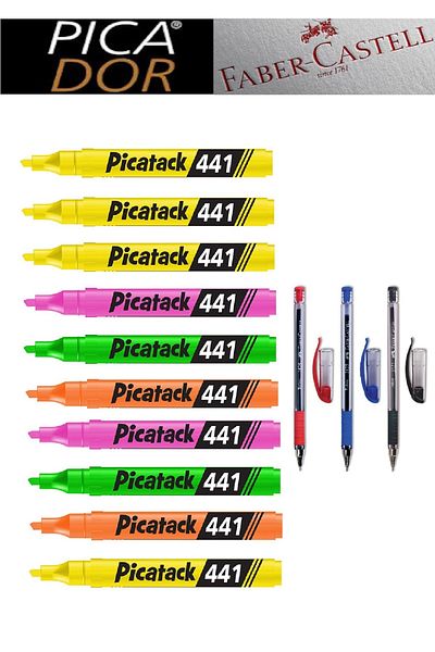 Picador Picatack 441 Highlighter Mixed Office Set 1