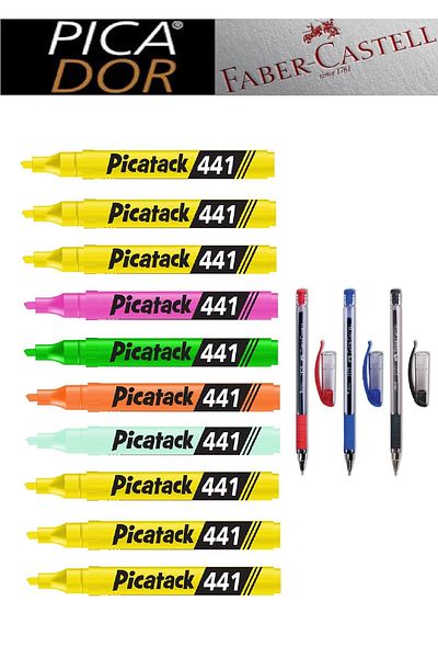 Picador Picatack 441 Highlighter Mixed Office Set 1
