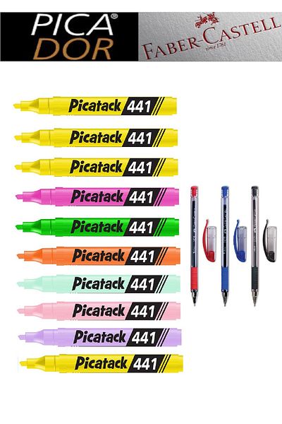Picador Picatack 441 Highlighter Mixed Office Set 1