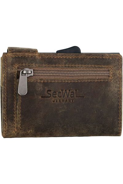 SecWal SecWal 1 credit card case wallet RFID leather 9 cm