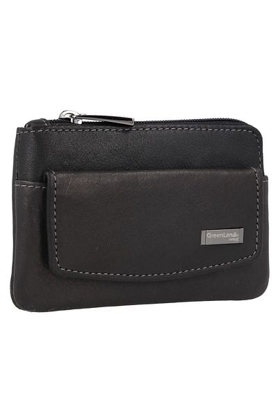 Greenland Nature Black Nappa Key Case RFID Leather 11.5 cm