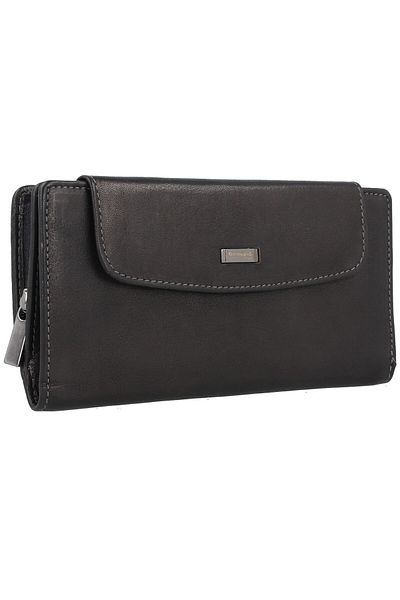 Greenland Nature Black Nappa wallet RFID leather 19 cm