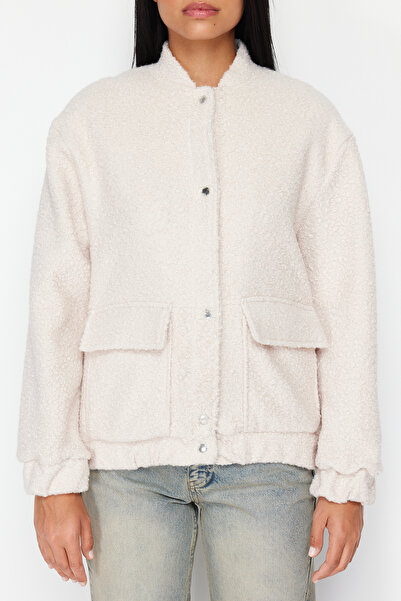 Trendyol Collection Twoss24Mo00068 Model Ecru Coat