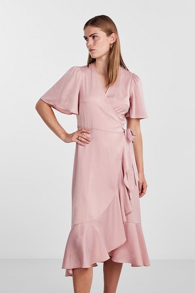 YAS. Rochie Wrap Midi YASTHEA - Marime 2/4, Model S. Noos
