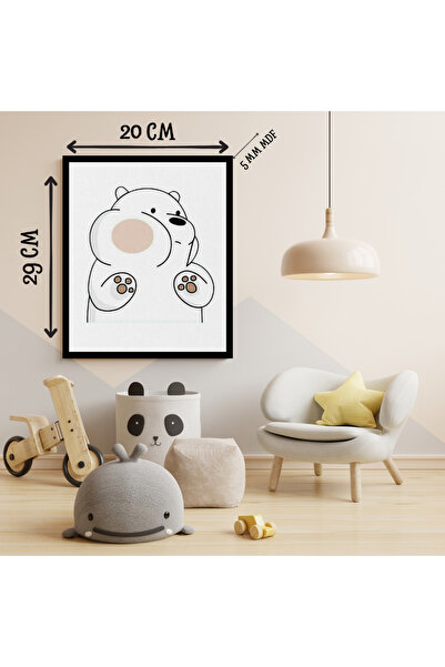 GünayStore ΤΡΑΠΕΖΙ MDF ΜΕ ΕΜΠΡΙΜΕΝΟ ΣΧΕΔΙΟ ΑΡΚΟΥΔΩΝ ΚΑΦΑΝΤΑΡΔΩΝ ΚΑΙ ΠΟΛΙΚΩΝ Α...