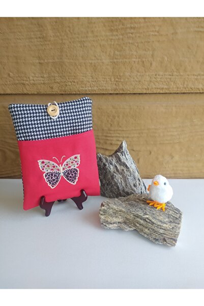 Talay Accessories Vintage Kelebek Nakış İşlemeli Kazayağı Kitap Kılıfı/Kitap ...