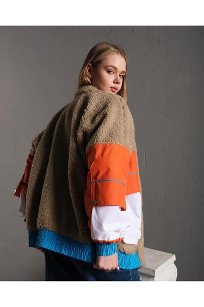 S&A Collectionn Унисекс цветно блоково ежедневно яке с голям джоб и голям размер