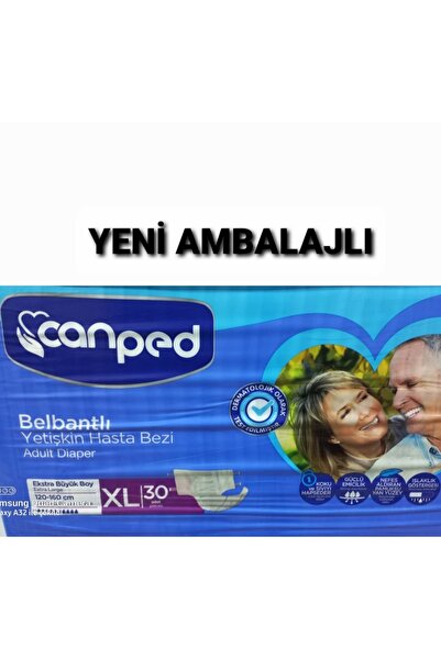 Canped Tekstil Yuzeyli yeni ambalajlı ekstra buyuk ( XL) 30Lu Hasta Bezi