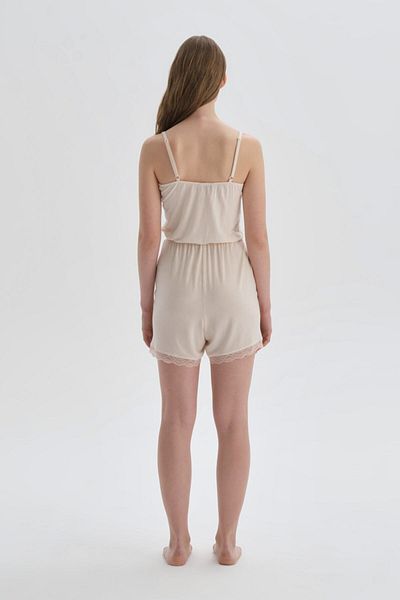 Dagi Salmon Strap Modal Jumpsuit Nightgown