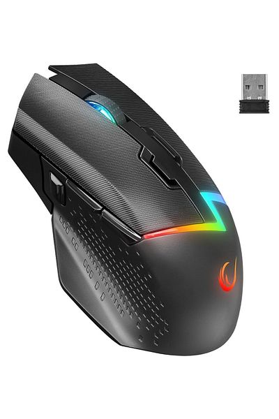 Rampage Mouse pentru jocuri Drop M3 negru RGB reîncărcabil fără fir 10000 dpi 10d