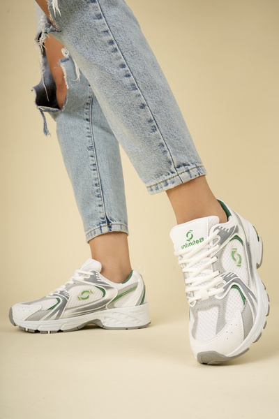 infinite8 530 Kadın, Erkek, Unisex Ortopedik Triko Yürüyüş Spor Ayakkabısı, Günlük Sneaker