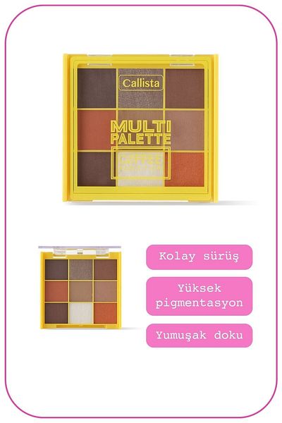 Callista Multi Palette Eyeshadow Göz Farı Paleti 103 Coffee Addiction