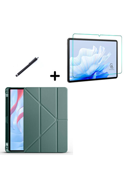 Coolacs Honor Pad X9 Uyumlu Tri Fold Kalemlikli Tablet Kılıfı Ekran Koruyucu ...