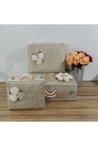 Nima Çeyiz Sandık Söz Nişan Bohça Gelin Düğün Çeyiz Sandık 0563 Cappucino